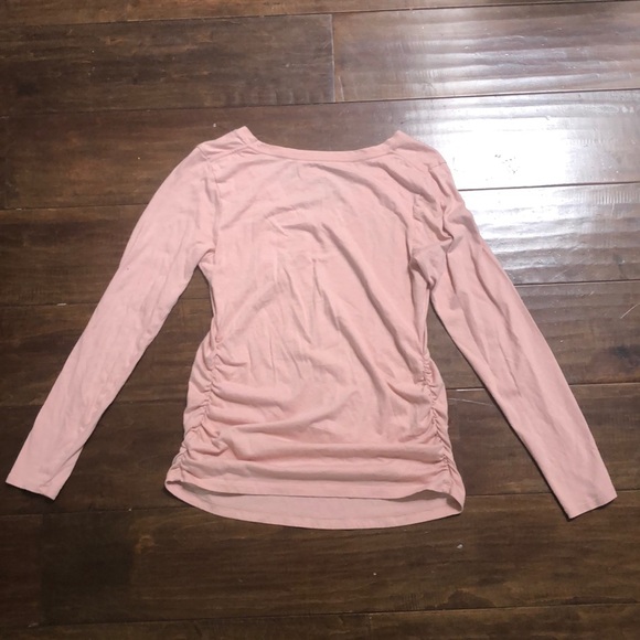 MATERNITY light pink long sleeve top - Picture 2 of 2